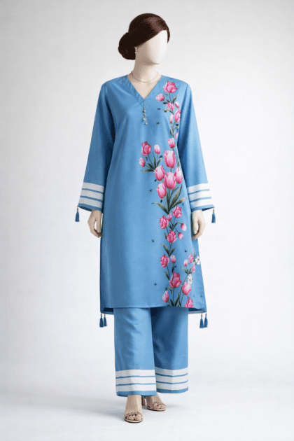 Poly-Lawn-Kurta-Set-2pc-Stitched