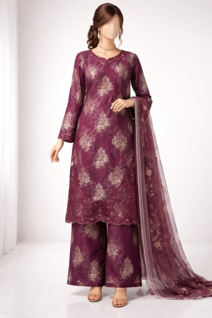 Plum Patch Work Stitched 3pc