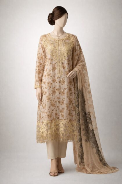 Petal Craft Stitched 3pc Suit